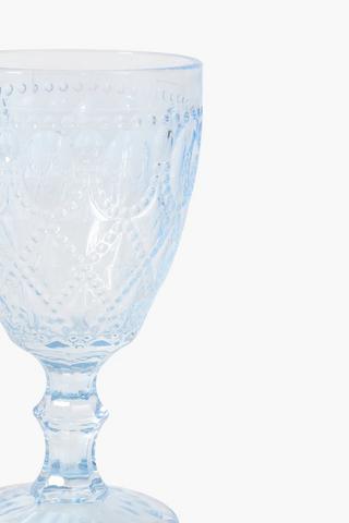 Pressed Glass Wine Glass