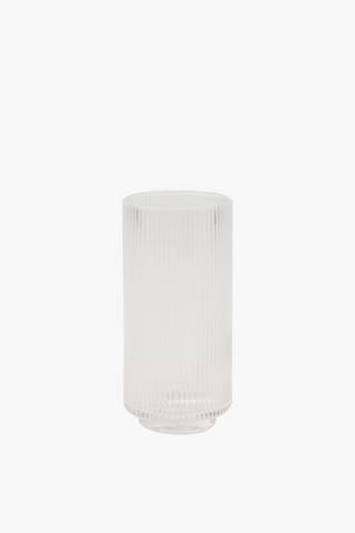 Ribbed Glass Hiball