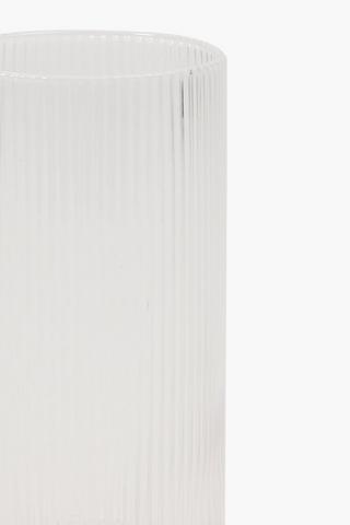 Ribbed Glass Hiball