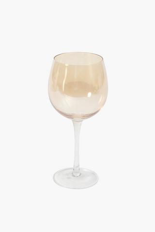 Lauren Amber Wine Glass