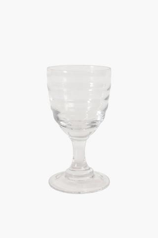 Ribbed Red Wine Glass