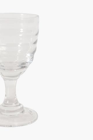 Ribbed Red Wine Glass