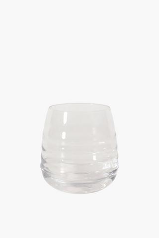 Ribbed Glass Tumbler
