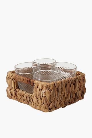 5 Piece Woven Tumbler Set