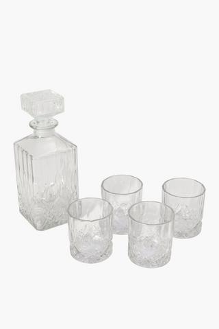 Cut Glass Bar Set