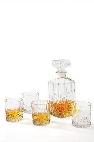 Cut Glass Bar Set