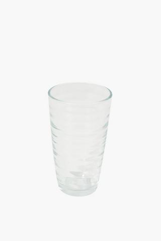 Ribbed Hiball Glass