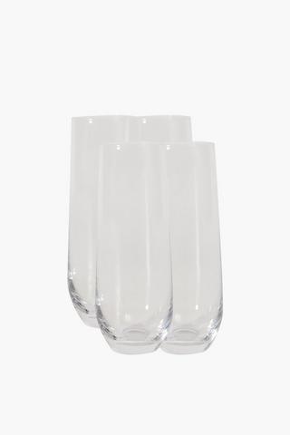 4 Pack Roma Stemless Champagne Glasses