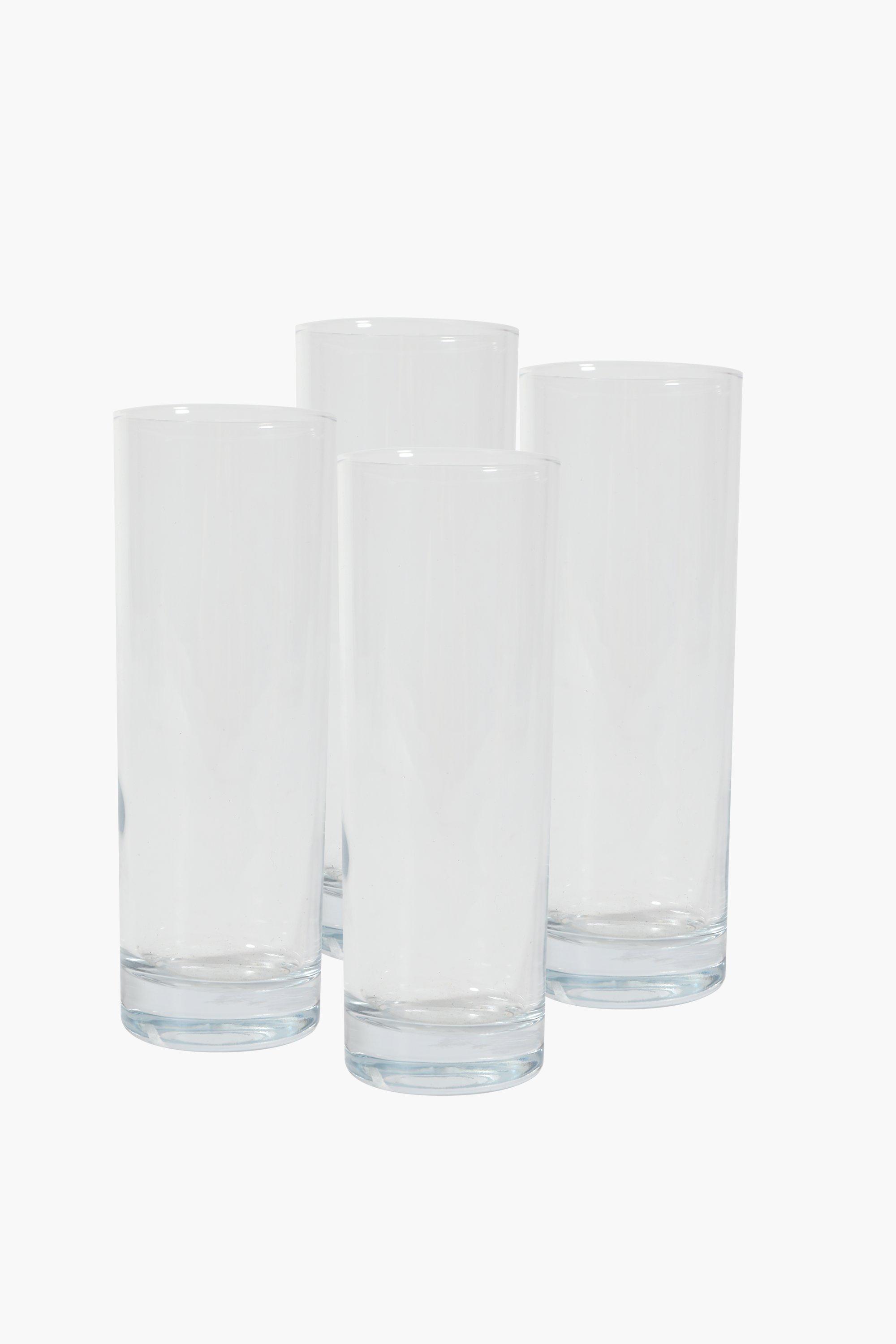 4 Pack Glass Hi Ball Tumblers