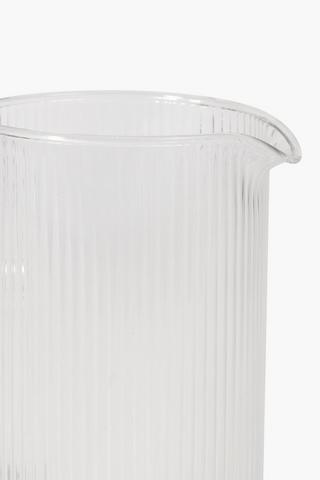Ribbed Glass Jug