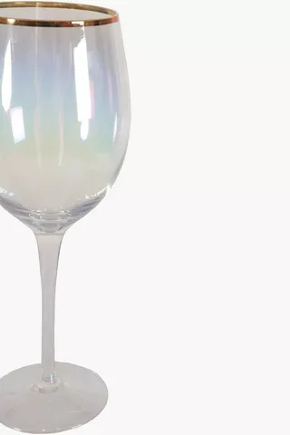 Iridescant Wine Glass