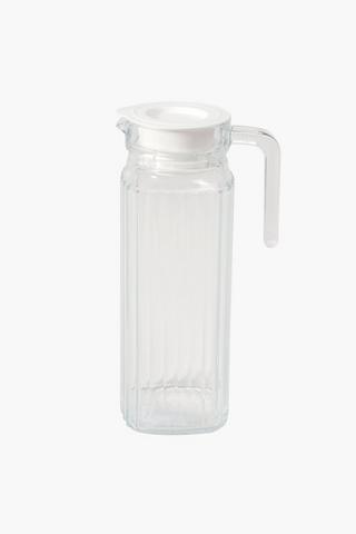 Ribbed Glass Jug, 1,1 L