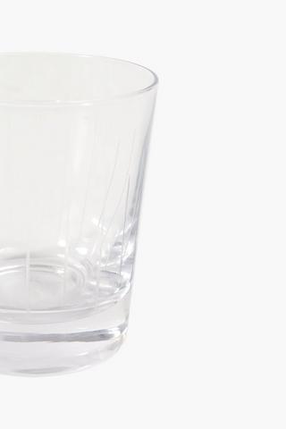 Etched Whiskey Glass