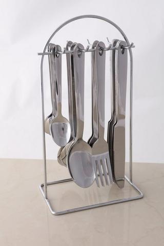 24 Piece Hanging Cutlery Set