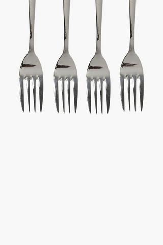 4 Piece Stainless Steel Urban Fork Set