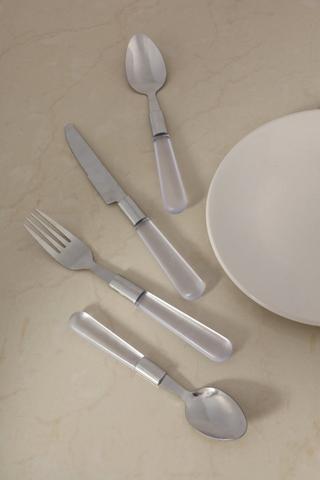 16 Piece Frosted Tube Cutlery Set