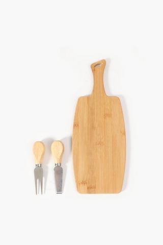 Bamboo Cheese Board Set
