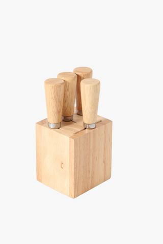 Wooden Cheese Knife Set