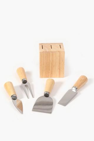 Wooden Cheese Knife Set