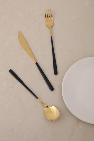 16 Piece Metallic Cutlery Set