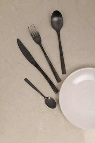16 Piece Brushed Cutlery Set