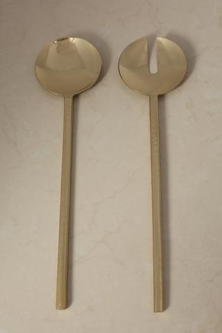 2 Piece Metallic Serving Set
