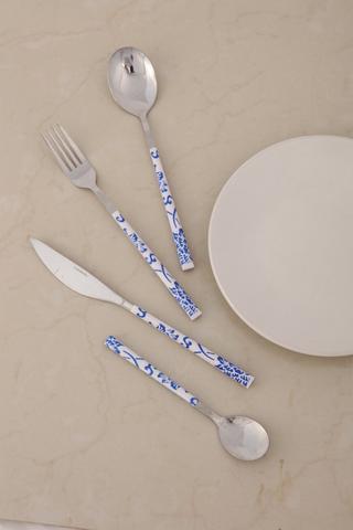 24 Piece Delft Cutlery Set