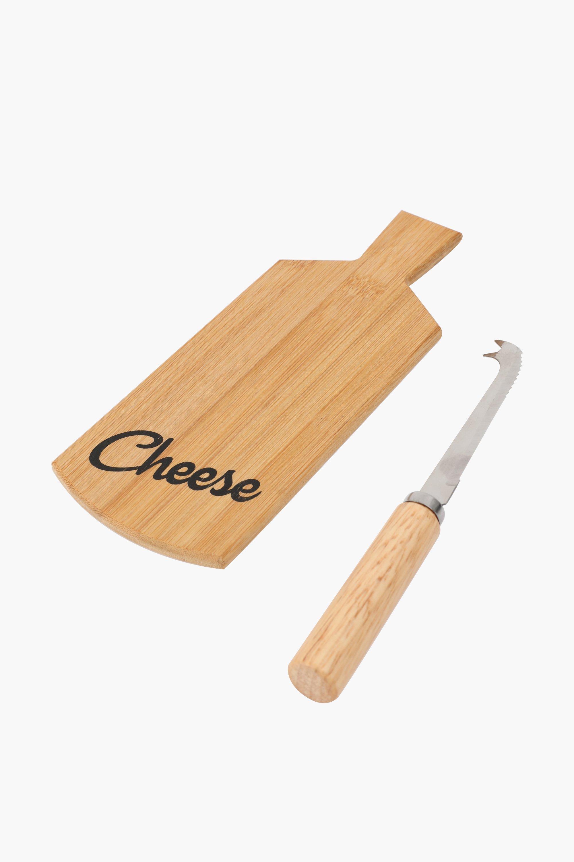 Bamboo Cheese Board And Knife