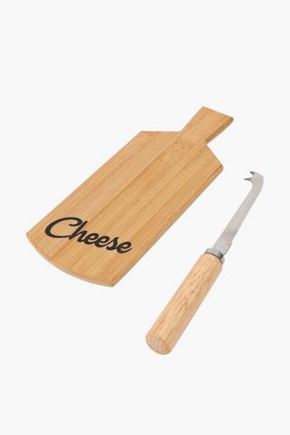 Bamboo Cheese Board And Knife
