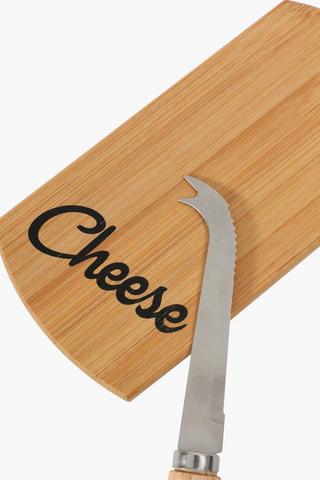 Bamboo Cheese Board And Knife