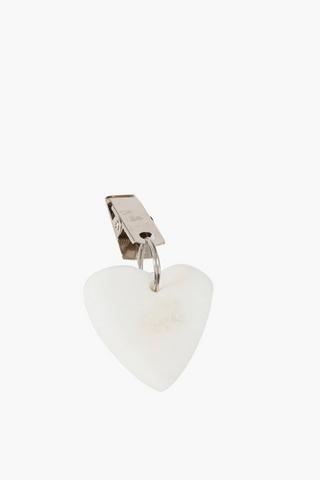 4 Pebble Heart Table Weights