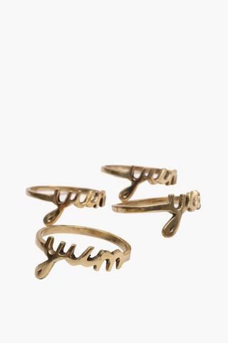 4 Pack Metal Napkin Rings