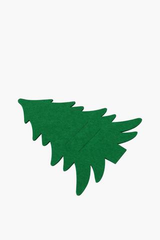 Christmas Tree Felt Cutlery Pocket
