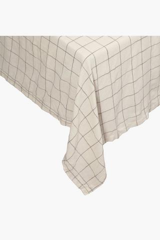 Check Cotton Tablecloth, 180x270cm