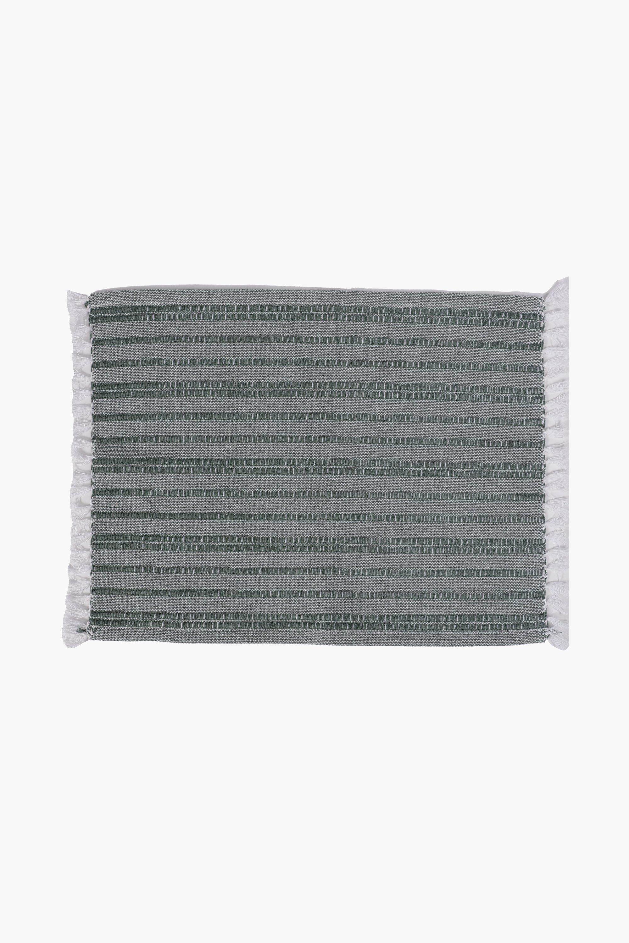 Black Round Fringed Woven Placemat main image 0