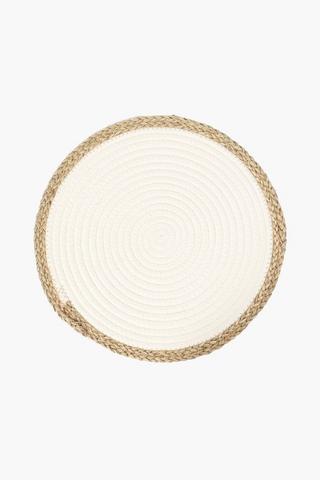 Woven Placemat With Rope Border