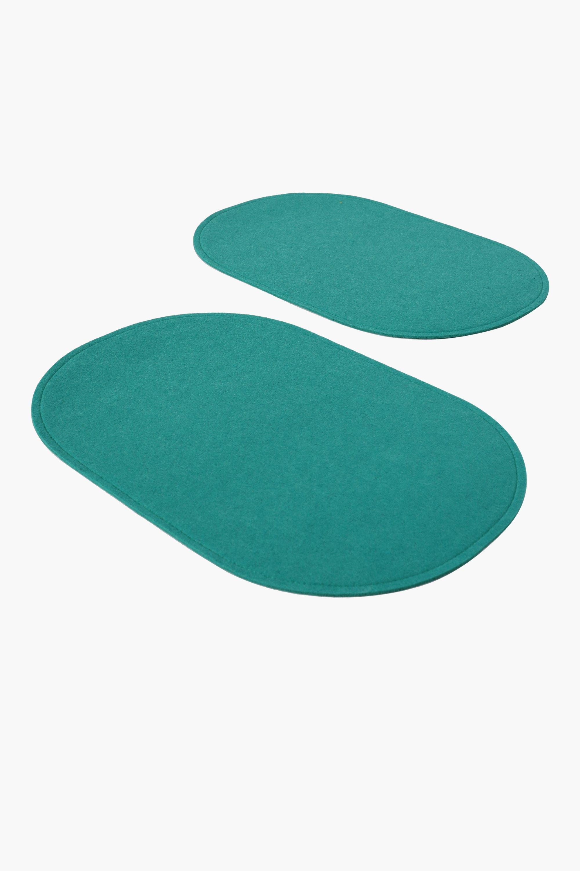 2 Pack Oval Felt Placemats