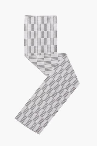 Panel Stripe Woven Table Runner