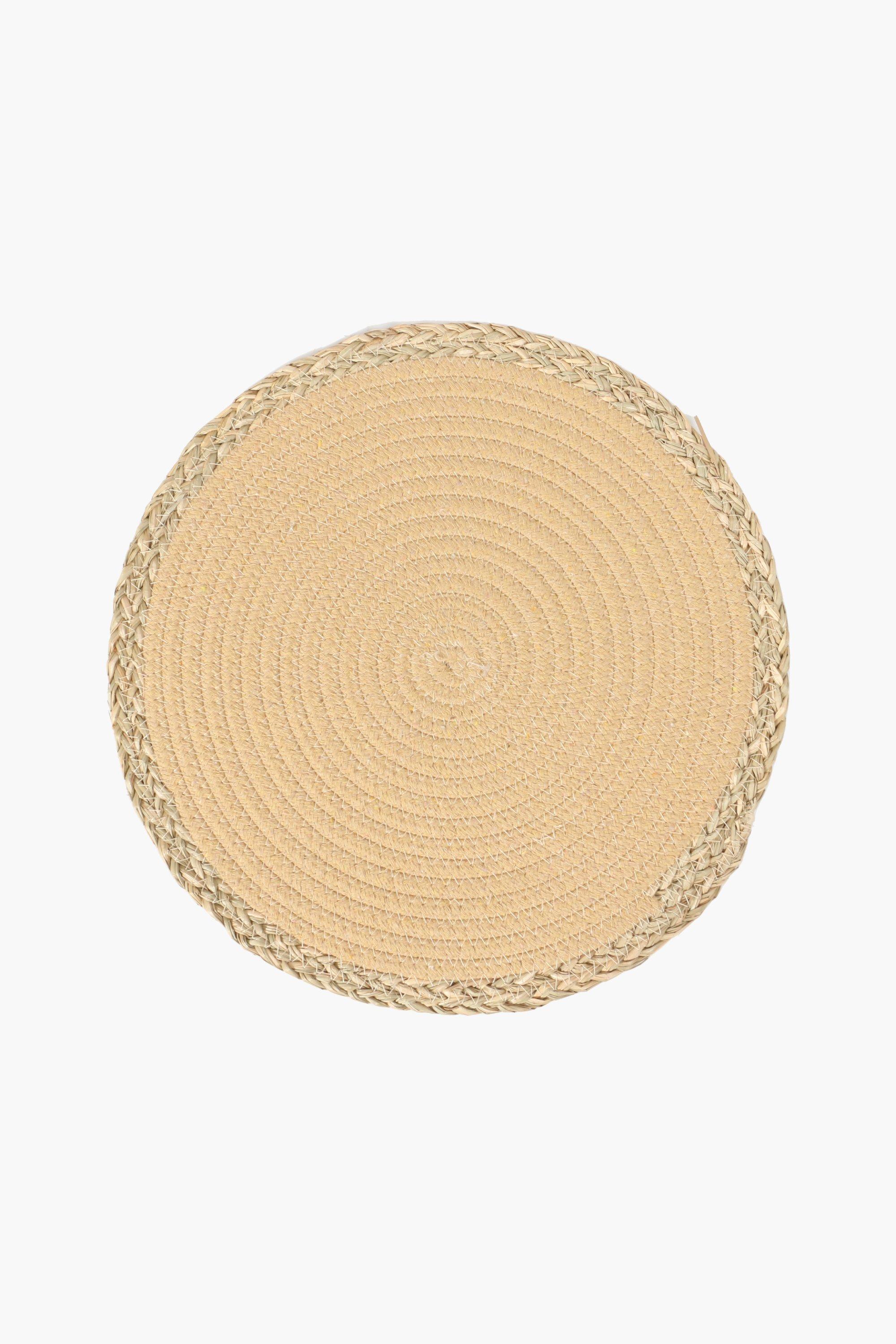 Woven Placemat With Rope Border