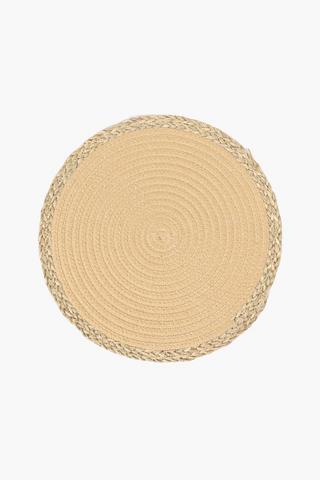 Woven Placemat With Rope Border
