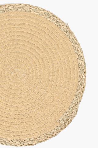 Woven Placemat With Rope Border