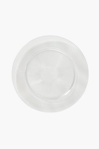 Fluted Clear Underplate