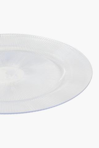 Fluted Clear Underplate