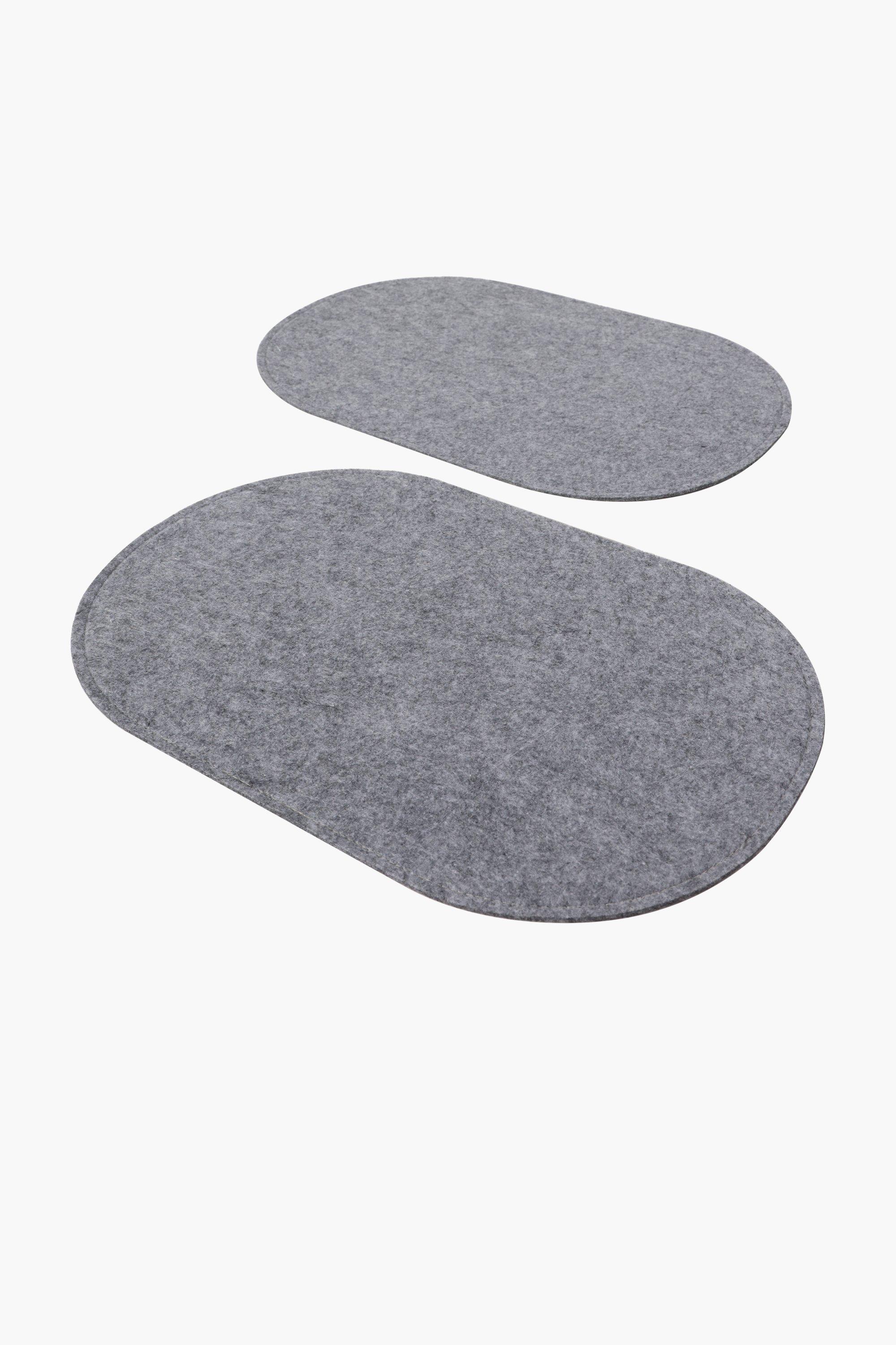 2 Pack Oval Felt Placemats