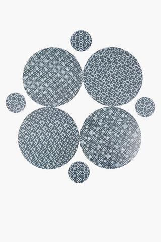 8 Pack Cork Placemat Coaster Set