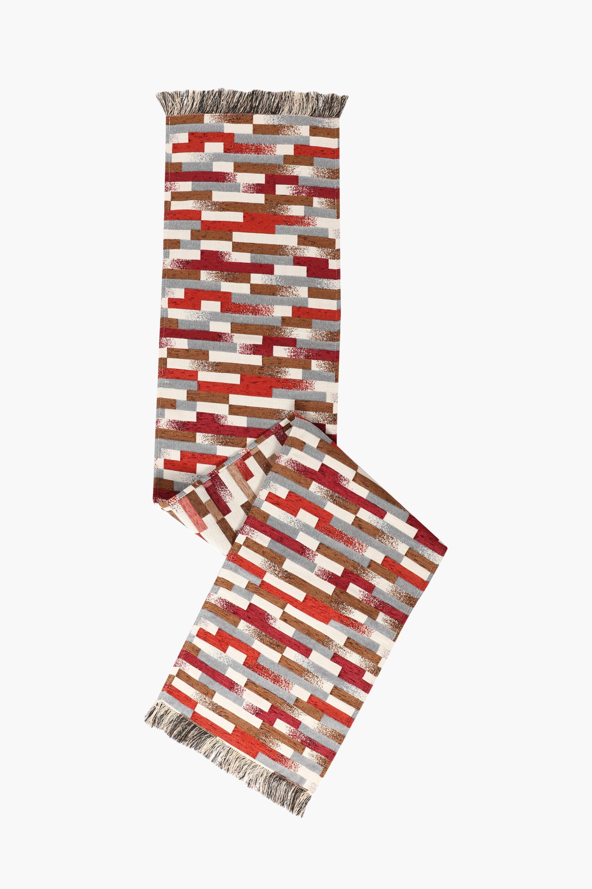 Chenille Block Table Runner