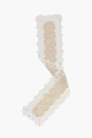 Linen Lace Table Runner