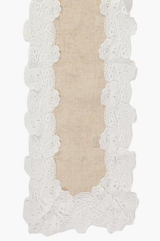 Linen Lace Table Runner