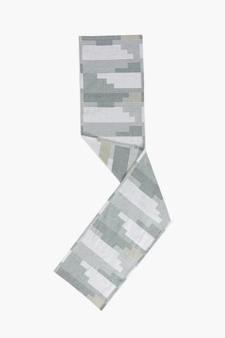 Panel Striped Woven Table Runner