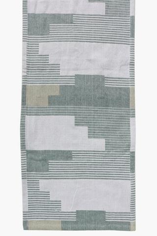 Panel Striped Woven Table Runner